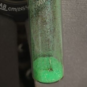 💸 Neon Green Fairy Dust Necklace With Dragonfly Wing